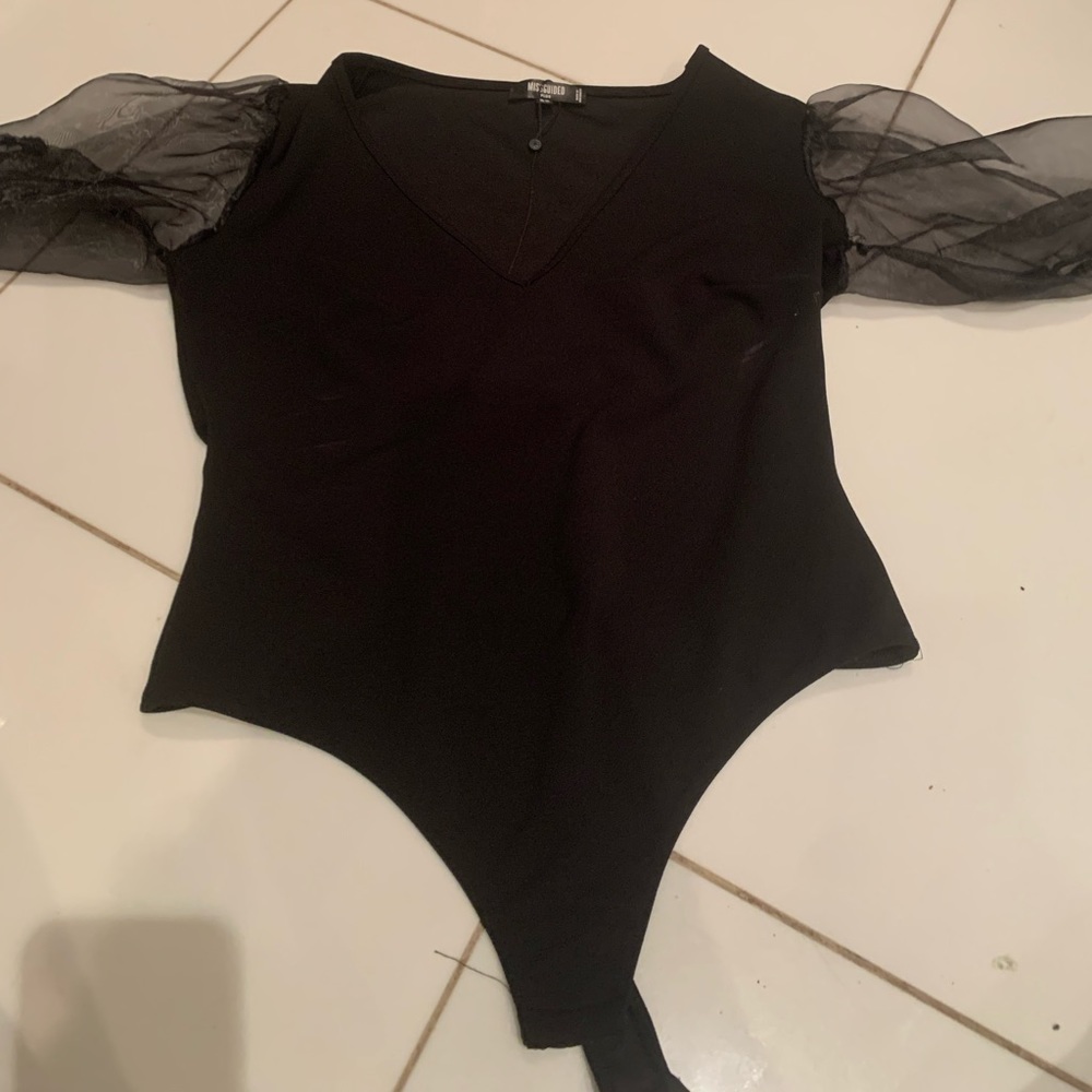 Missguided Puff Sleeve Bodysuit